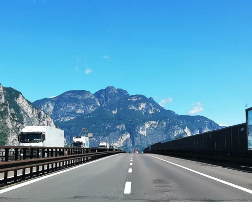 Le paysage italien vers San Rémo