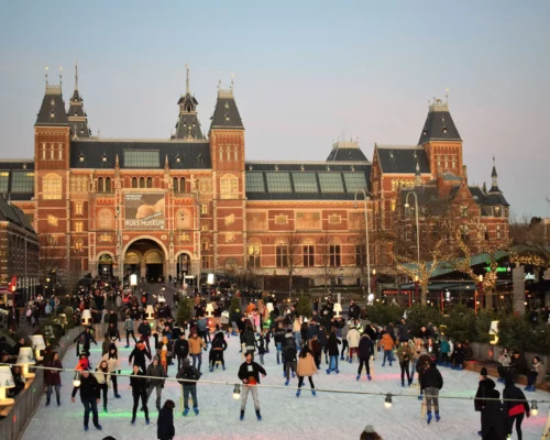 Le Rijksmuseum et la patinoire