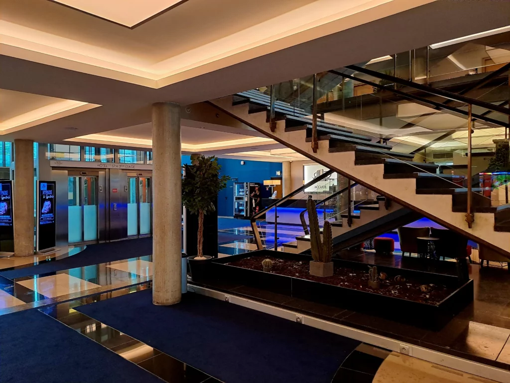 La réception du Pasino